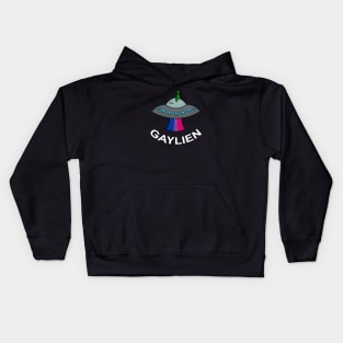 Bisexual Alien on Ship Kids Hoodie